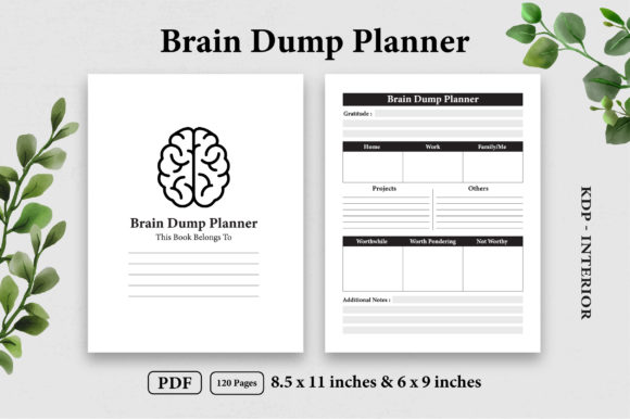 Brain Dump Planner Log Book: Your Ultimate Tool for Organizing Thoughts and Enhancing Productivity