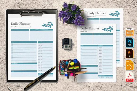 Enhance Your Productivity with KDP Interior - Creative Daily Planner