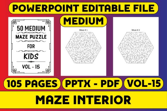 Explore 50 Medium Maze Puzzles in Vol-15