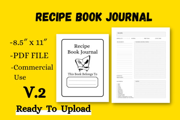 Explore Culinary Creativity with Recipe Book Journal Vol.2