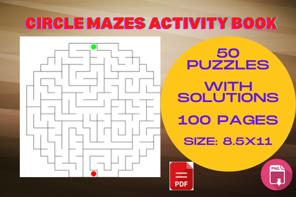 Explore Kids Circle Mazes for Engaging Activity Books