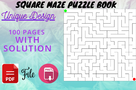Explore Square Mazes Kids Activity Books