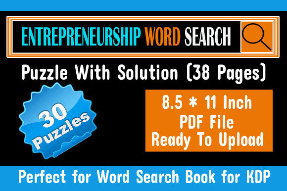Exploring Entrepreneurship Through KDP Word Search Puzzles: A Fun and Educational Tool