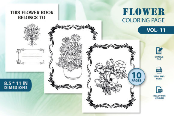 Exploring Flower Coloring Page Vol-11: A Comprehensive Guide for Creative Minds