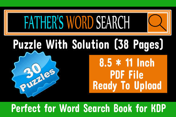 Father’s Word Search Puzzle KDP Interior: A Comprehensive Guide for Perfect Printing