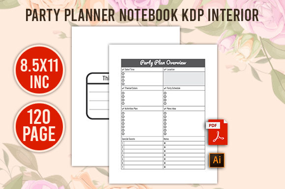 Party Planner Notebook KDP Interior: A Comprehensive Guide for Creative and Professional Use