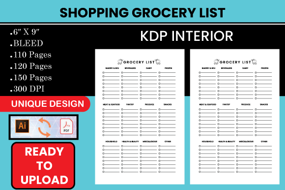 Shopping Grocery List - KDP Interior: A Comprehensive Guide for Your Publishing Needs