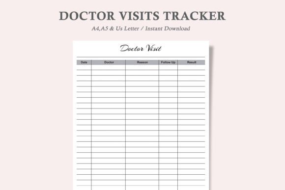 Stay Organized with a Doctor Visits Tracker and Doctor Tracker