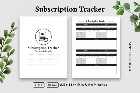 Subscription Tracker Log Book Vol-1: A Comprehensive Tool for Managing Subscriptions