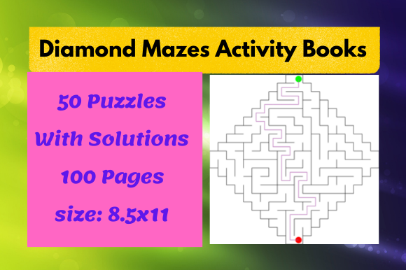 Unlock Creativity and Engagement with 50 Diamond Mazes for KDP Interior