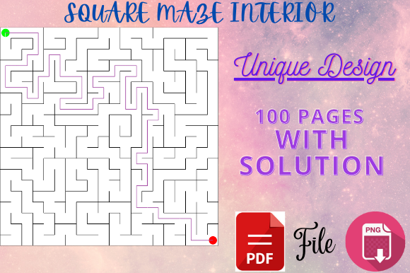 Unlock Creativity and Engagement with the Square Maze Puzzles Book with Solutions