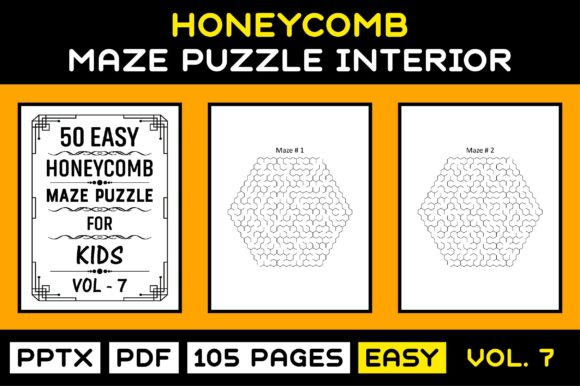 Unlock Creativity and Fun with 50 Easy Kids Maze Puzzle Interior Vol-7