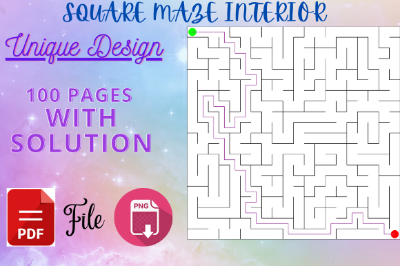 Unlock Creativity with the KDP 50 Square Maze Activity Book