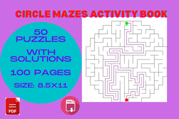 Unlocking Creativity and Focus with KDP Circle Mazes Puzzles Activity Book